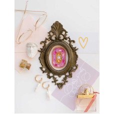 Bead embroidery kit decorations Abris Art AD-079 The letter O