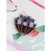 Bead embroidery kit decorations Abris Art AD-214 Umbrella