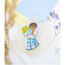 Набор для вышивки бисером украшения на натуральном художественном холсте Абрис Арт AD-227 Украиночка