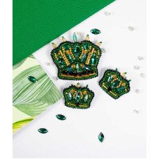 Bead embroidery kit decorations Abris Art AD-229 Monarch symbol