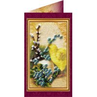 Bead embroidery kit postcard Abris Art AO-001 Easter card-1