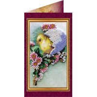 Bead embroidery kit postcard Abris Art AO-002 Easter card-2