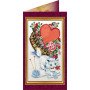 Bead embroidery kit postcard Abris Art AO-019 With Love-2