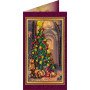 Bead embroidery kit postcard Abris Art AO-036 Merry Christmas-1