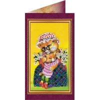 Bead embroidery kit postcard Abris Art AO-044 To my beloved grandmother