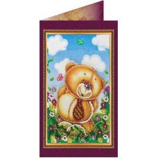 Bead embroidery kit postcard Abris Art AO-079 To beloved father-1