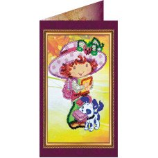 Bead embroidery kit postcard Abris Art AO-091 Happy Knowledge Day-1