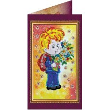 Bead embroidery kit postcard Abris Art AO-092 Happy Knowledge Day-2