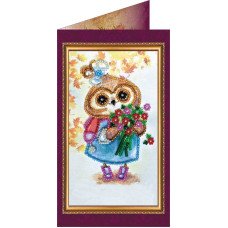 Bead embroidery kit postcard Abris Art AO-093 Happy Knowledge Day-3