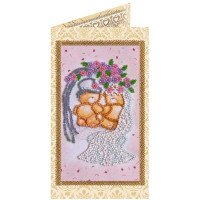 Набор для вышивки бисером открытка Абрис Арт АО-113 С днем бракосочетания-5