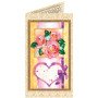 Bead embroidery kit postcard Abris Art AO-122 With Love-4