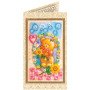 Bead embroidery kit postcard Abris Art AO-127 Flower clearing