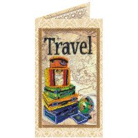 Bead embroidery kit postcard Abris Art AO-147 Around the world