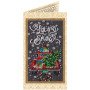 Bead embroidery kit postcard Abris Art AO-152 Snow holiday