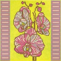 Pattern for beading Abris Art AC-034 Orchids