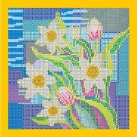 Pattern for beading Abris Art AC-043 Daffodils