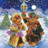 Pattern for beading Abris Art AC-074 Sparks of magical winter