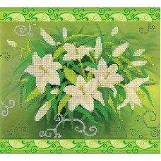 Pattern for beading Abris Art AC-105 Lilies
