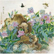 Pattern for beading Abris Art AC-149 Chinese tulips