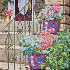 Pattern for beading Abris Art AC-256 Pot at the entrance-1