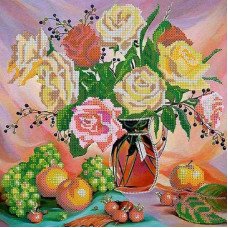 Pattern for beading Abris Art AC-266 Bouquet of roses