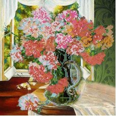 Pattern for beading Abris Art AC-274 Bouquet of carnations