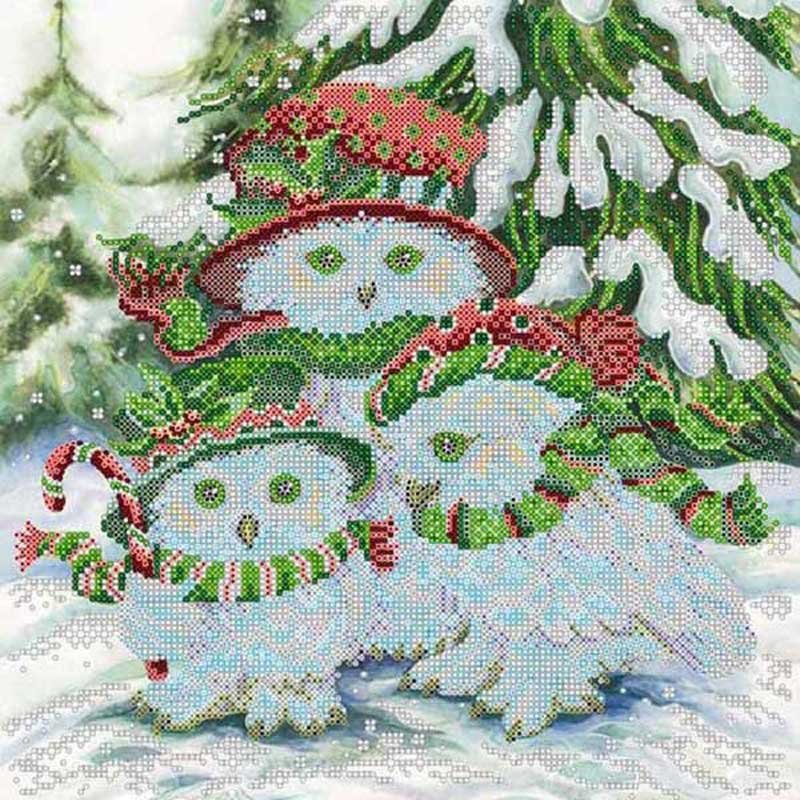 Pattern for beading Abris Art AC-334 Family holidays