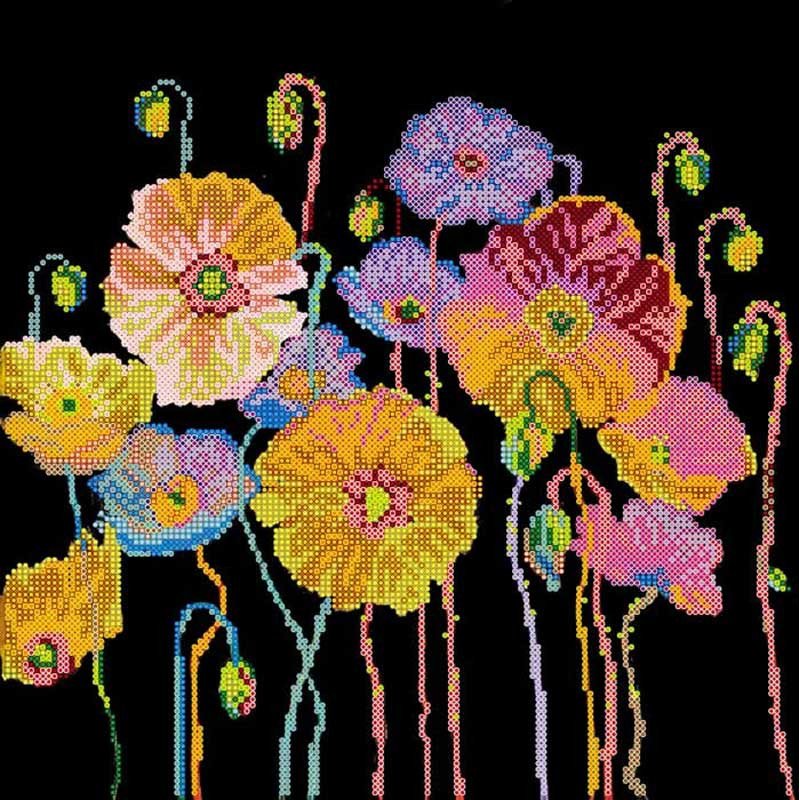 Pattern for beading Abris Art AC-340 Bright colors