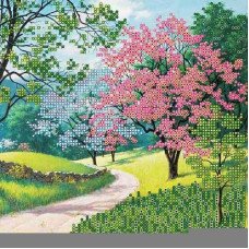 Pattern for beading Abris Art AC-418 Blossoming park