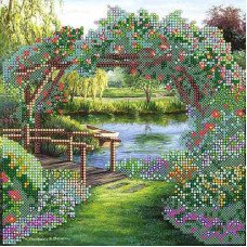 Pattern for beading Abris Art AC-476 Flower arch