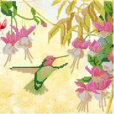 Pattern for beading Abris Art AC-487 Hummingbird