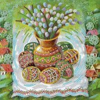 Pattern for beading Abris Art AC-492 Bright Easter