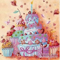 Pattern for beading Abris Art AC-537 Visiting a sweet tooth