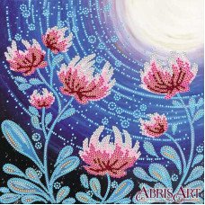 Схема для вышивка бисером  Абрис Арт АС-562 Цветы под луной