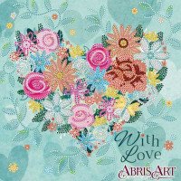 Pattern for beading Abris Art AC-567 Love