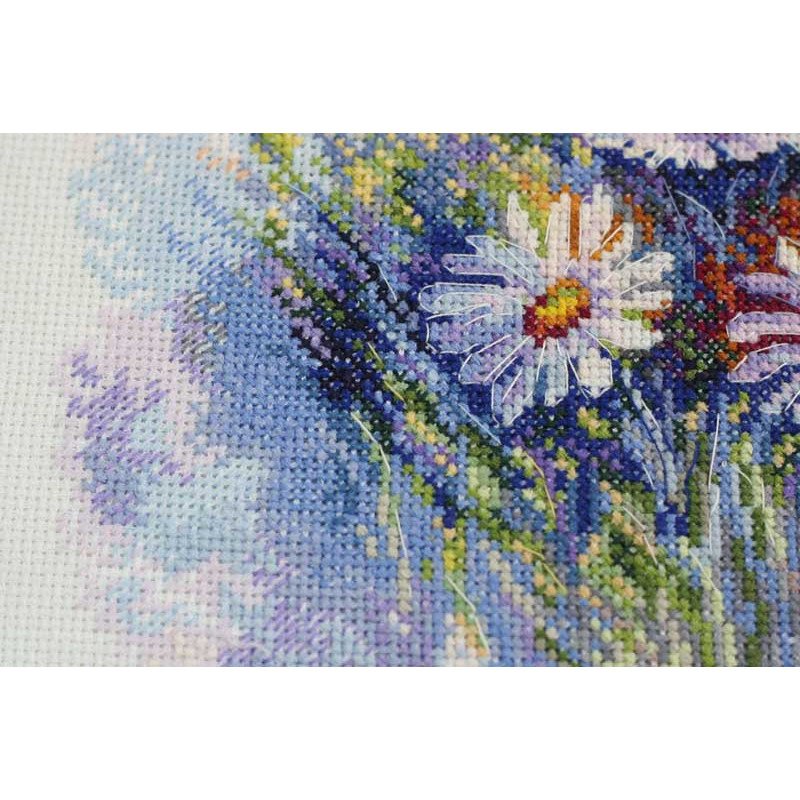 Cross stitch kit Abris Art AH-054 Watercolor daisies
