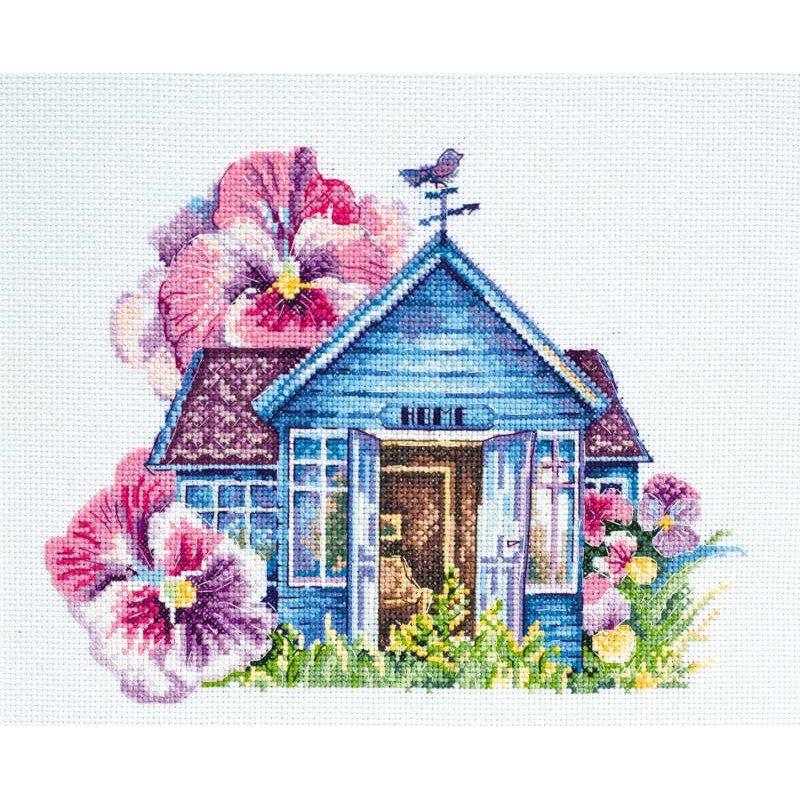 Cross stitch kit Abris Art AH-072 Violet house