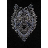 Набор для вышивки крестом Абрис Арт АН-127 Серебристый волк