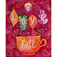 Набор для вышивки крестом Абрис Арт АН-128 Красочная осень