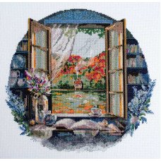 Набір для вишивки хрестиком Абріс Арт АН-199 Чаювання біля вікна
