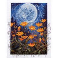 Cross stitch kit Abris Art AH-230 Night contrast