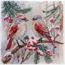 Cross stitch kit Abris Art AH-238 Chittering about winter