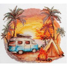 Cross stitch kit Abris Art AH-241 Beach adventures