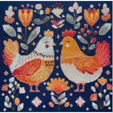 Cross stitch kit Abris Art AH-247 Girlfriend chicks