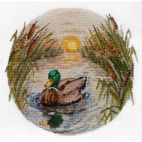 Cross stitch kit Abris Art AH-259 Evening Swim