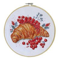 Cross stitch kit Abris Art AH-285 Croissant with currants