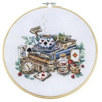 Cross stitch kit Abris Art AH-320 Crazy tea party