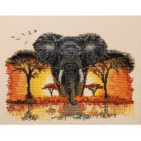 Cross stitch kit Abris Art AH-340 Master of the Savannah