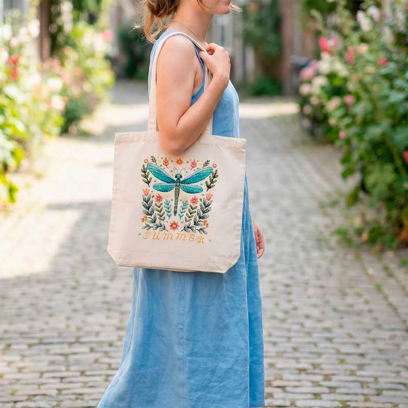 Набір для вишивки хрестиком шопера Абріс Арт АНВ-004 Літо на порозі