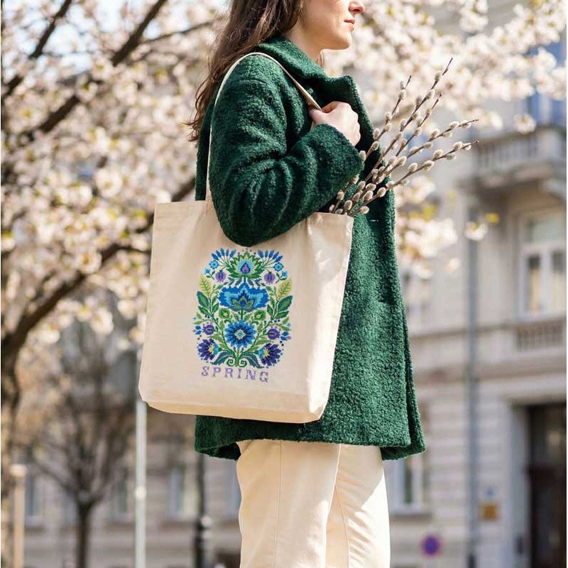 Набір для вишивки хрестиком шопера Абріс Арт АНВ-005 Весна прийшла